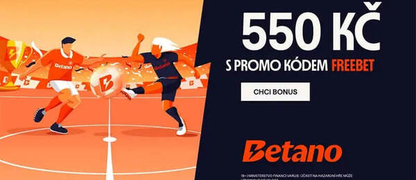 Získejte vstupní bonus 550 Kč s kódem FREEBET