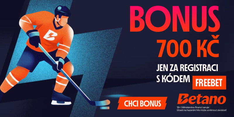 S kódem FREEBET získáte za registraci bonus 700&nbsp;Kč