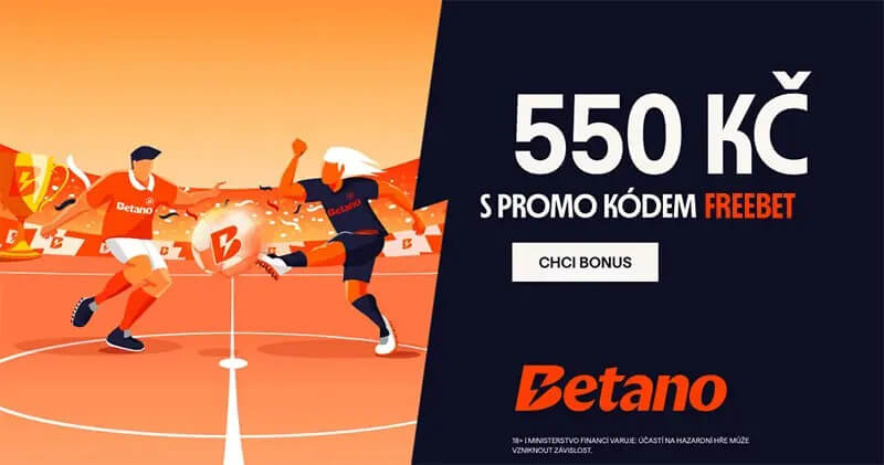 Získejte vstupní bonus 550&nbsp;Kč s&nbsp;kódem FREEBET