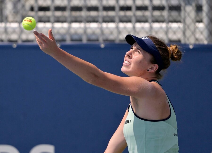 Tenistka Linda Nosková v zápase WTA 1000 Montreal v Kanadě, dnes Nosková hraje 2. kolo v Cincinnati.