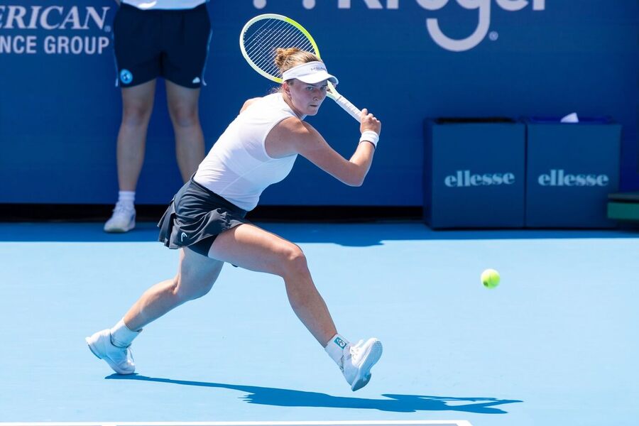 Barbora Krejčíková na turnaji WTA Cincinnati 2025