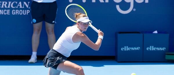 Barbora Krejčíková na turnaji WTA Cincinnati 2025