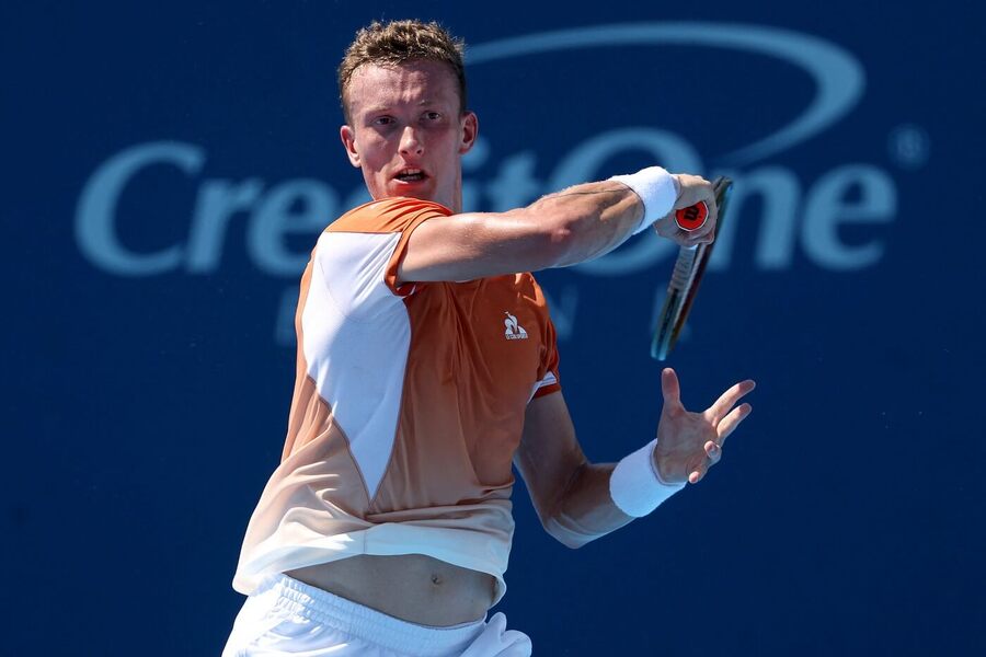 Tenis, ATP, Jiří Lehečka na turnaji v Cincinnati, zápas proti Boyerovi