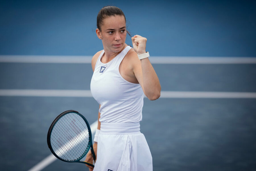 Tenis, WTA, Tereza Valentová během turnajie v Praze, Livesport Prague Open