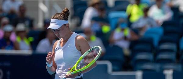 Barbora Krejčíková na turnaji v Cincinnati 2025