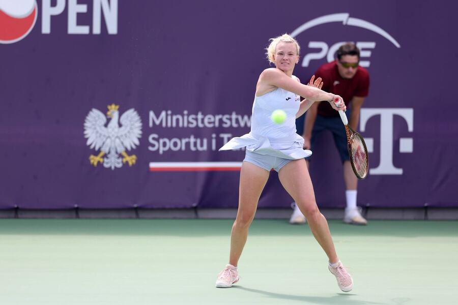 Kateřina Siniaková na turnaji ve Varšavě 2025