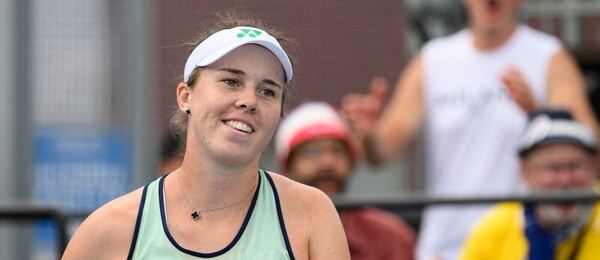 Tenis, WTA, Linda Nosková na turnaji v Praze, zápas proti Wang