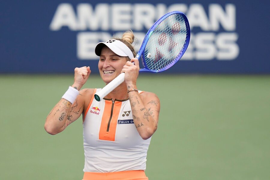 Markéta Vondroušová po postupu do osmifinále US Open 2025, kde ji dnes vyzve Elena Rybakina