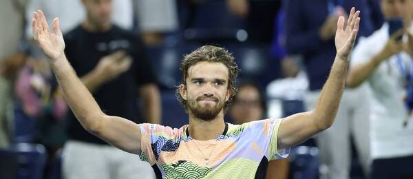 Český tenista Tomáš Macháč po postupu do osmifinále dvouhry na US Open 2025, kde ho dnes vyzve Taylor Fritz