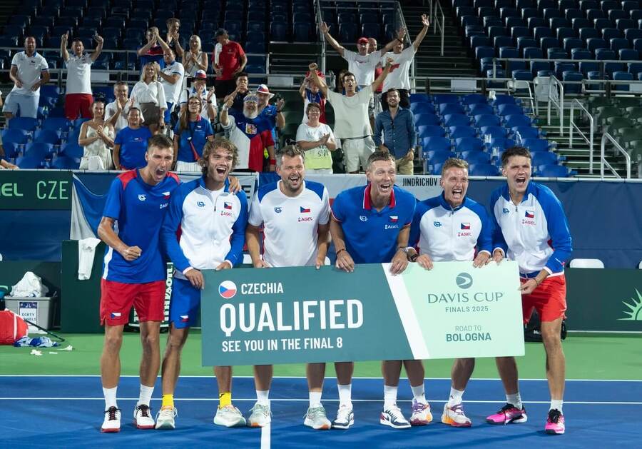Tenis, Davis Cup - Davisův pohár 2025, čeští tenisté se radují z postupu do finále