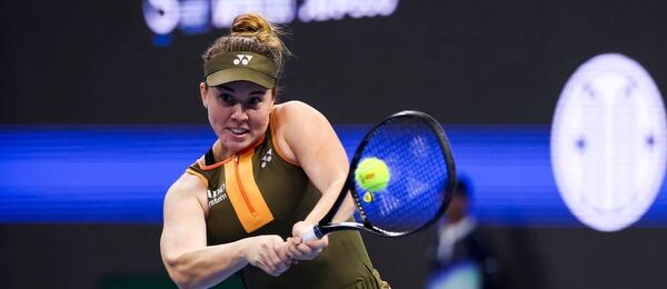 Tenis, WTA, Linda Nosková během finále turnaje v Pekingu, China Open
