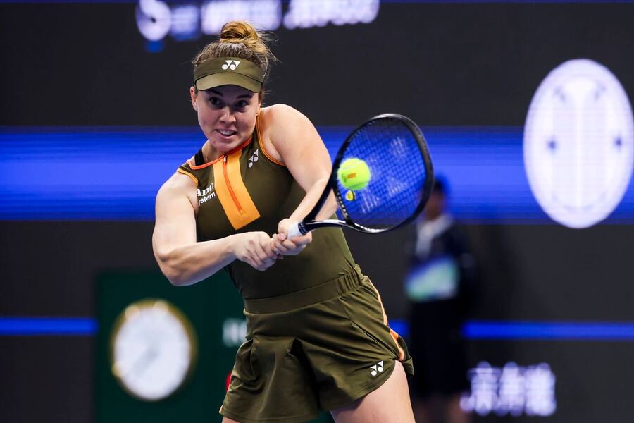 Tenis, WTA, Linda Nosková během finále turnaje v Pekingu, China Open