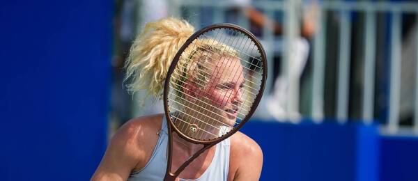 Kateřina Siniaková na turnaji ve Wuhanu 2025
