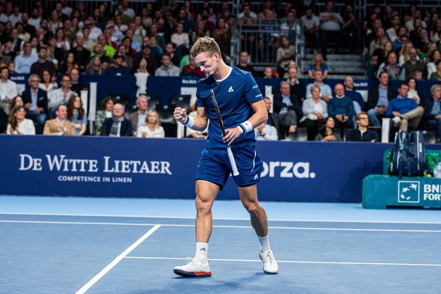 Jiří Lehečka na turnaji v Bruselu 2025