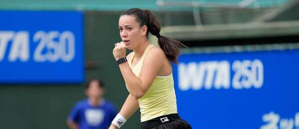 Tenis, WTA, Tereza Valentová během finále WTA Osaka v Japonsku