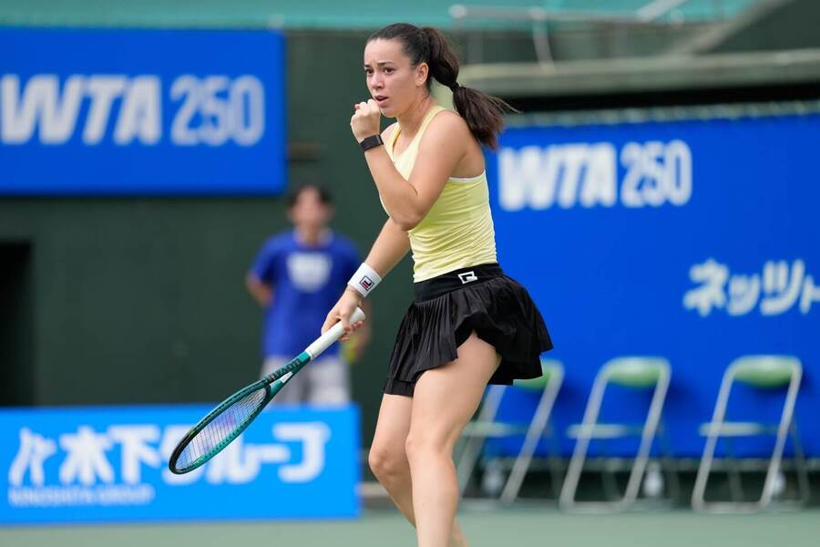 Tenis, WTA, Tereza Valentová během finále WTA Osaka v Japonsku