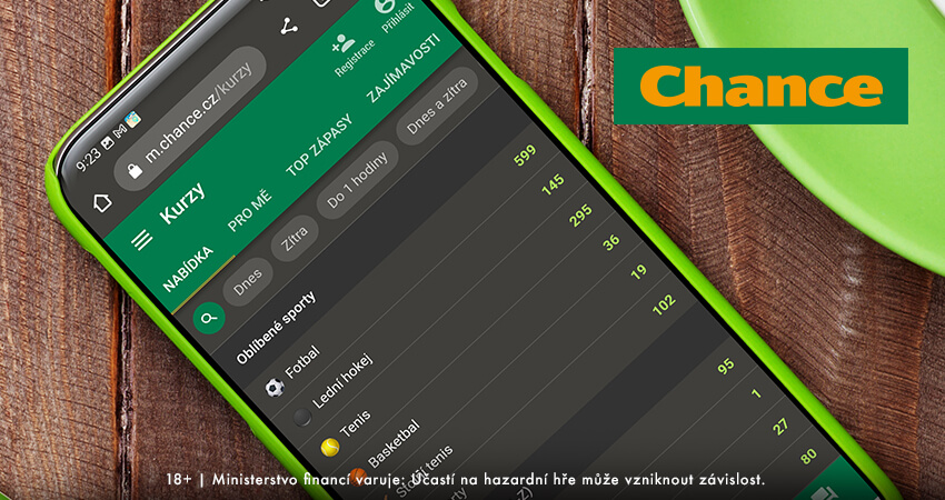 Chance sázková kancelář - kurzová nabídka a přenosy na TV Chance Chance sázková kancelář - kurzová nabídka a přenosy na TV Chance