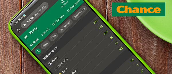 Chance sázková kancelář - kurzová nabídka a přenosy na TV Chance Chance sázková kancelář - kurzová nabídka a přenosy na TV Chance