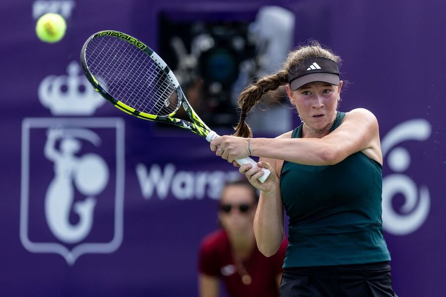 Tenis, WTA, Dominika Šalková během turnaje v Polsku ve Varšavě Tenis, WTA, Dominika Šalková během turnaje v Polsku ve Varšavě