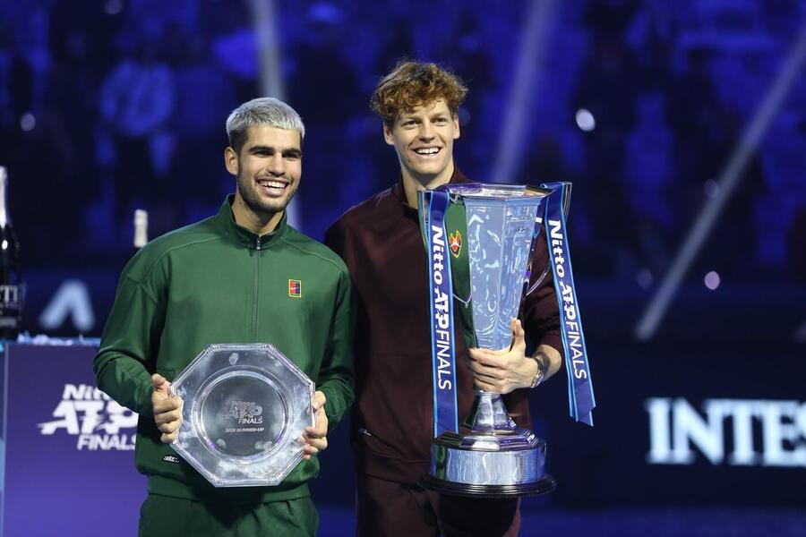 Tenis, ATP, Carlos Alcaraz a Jannik Sinner po finále Turnaje mistrů v Turíně