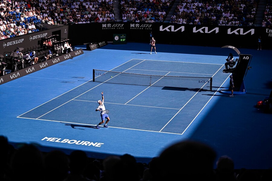 Tenis, Australian Open, pohled na zápas v&nbsp;Rod Laver Areně