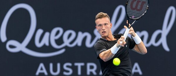 Tenis, ATP, Jiří Lehečka na turnaji v Brisbane v Austrálii