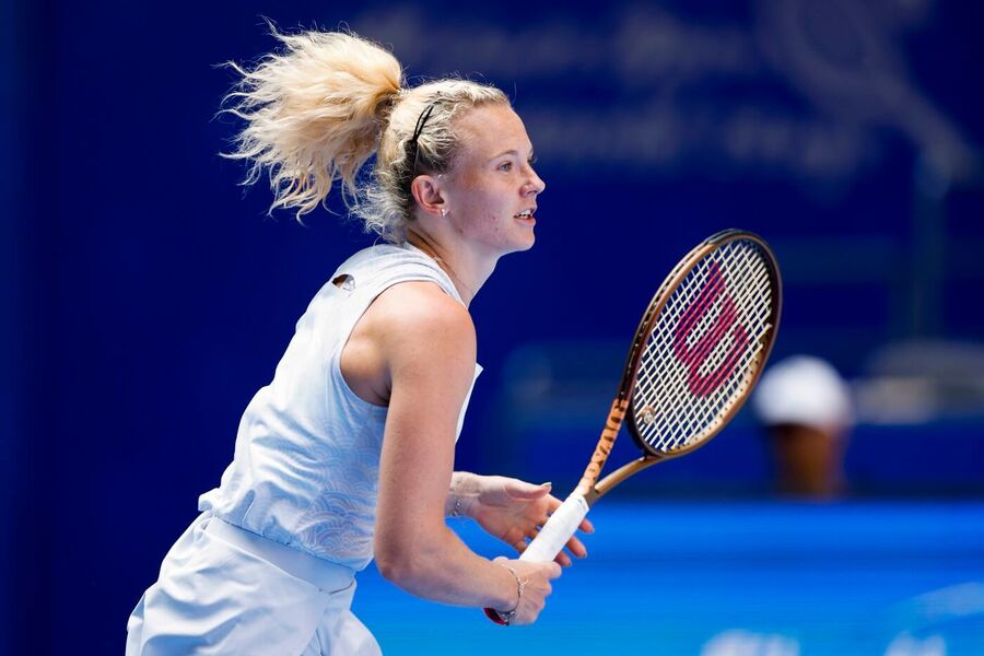 Kateřina Siniaková na turnaji ve Wuhanu 2025
