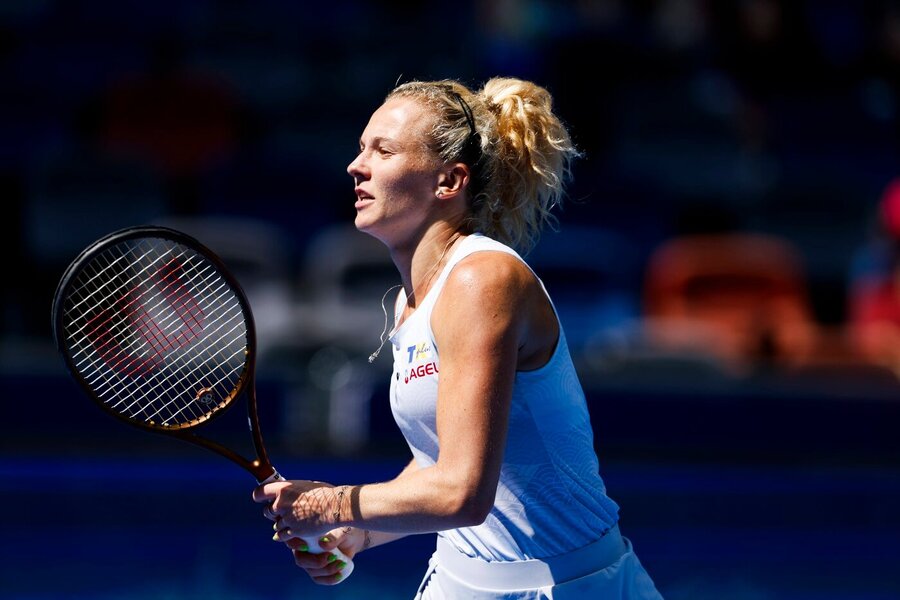 Kateřina Siniaková na turnaji ve Wuhanu 2025