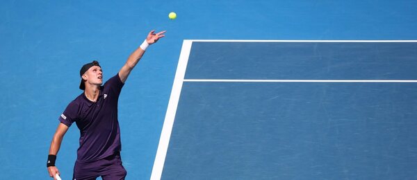 Jakub Menšík na turnaji v Aucklandu 2026