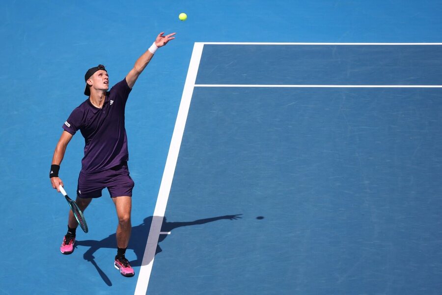 Jakub Menšík na turnaji v&nbsp;Aucklandu 2026