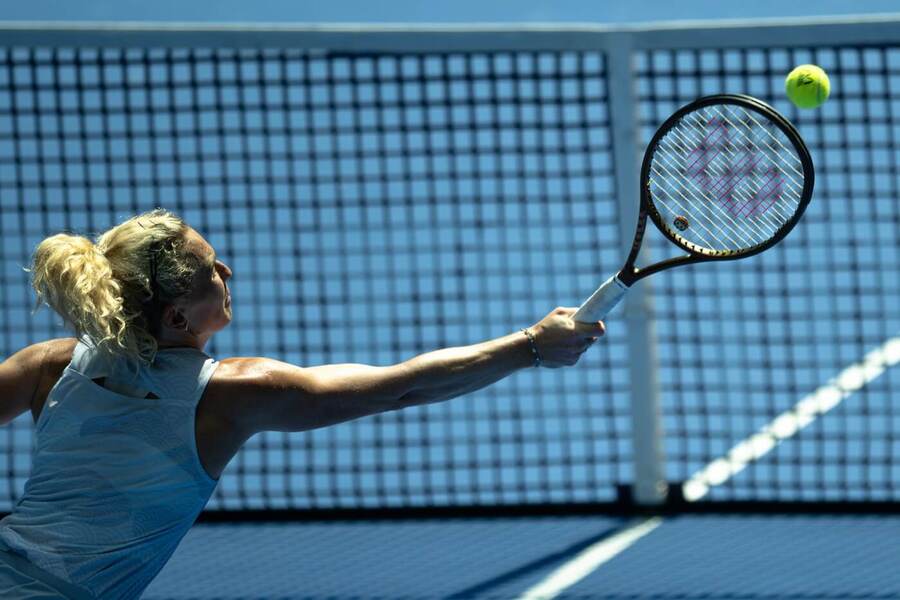 Kateřina Siniaková na turnaji ve Wuhanu 2025