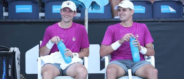 Patrik Rikl a Petr Nouza během Australian Open 2026