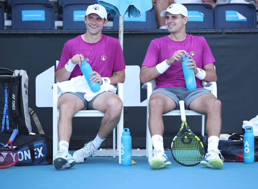 Patrik Rikl a&nbsp;Petr Nouza během Australian Open 2026