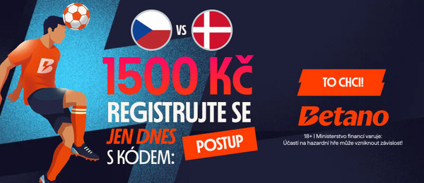 Získejte sázku zdarma v hodnotě 1500 Kč díky speciálnímu promo kódu POSTUP