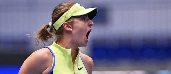 Linda Fruhvirtová během turnaje WTA 250 v Ostravě