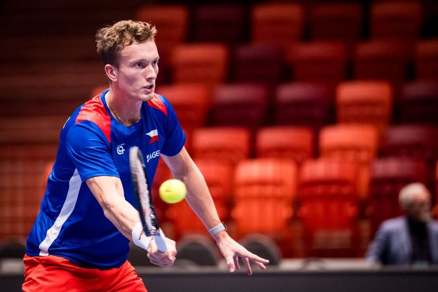 Jiří Lehečka během tréninku českého výběru v&nbsp;Jihlavě