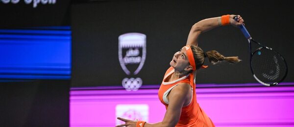 Karolína Muchová na turnaji v Dauhá 2026