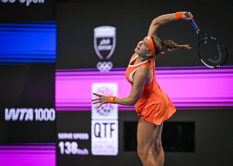 Karolína Muchová na turnaji v&nbsp;Dauhá 2026