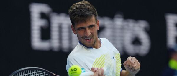 Vít Kopřiva během druhého kola Australian Open 2026