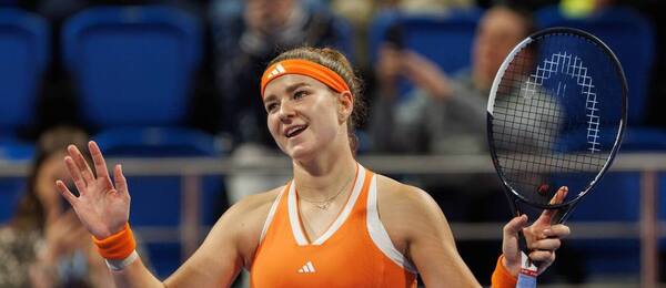 Karolína Muchová na turnaji v Dauhá 2026