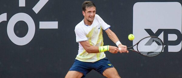 Vít Kopřiva během turnaje ATP 500 v brazilském Riu de Janeiru