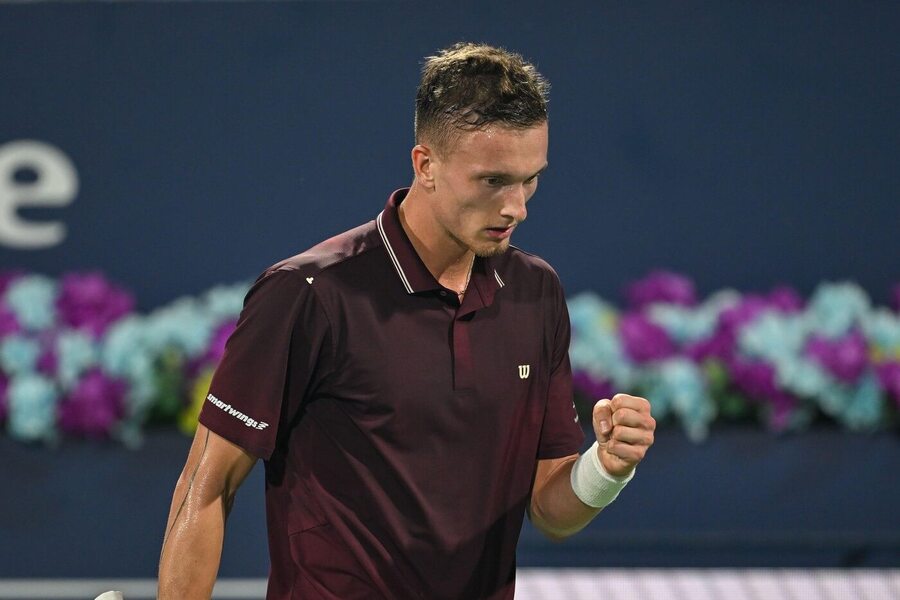 Jiří Lehečka na turnaji v&nbsp;Dubaji 2026