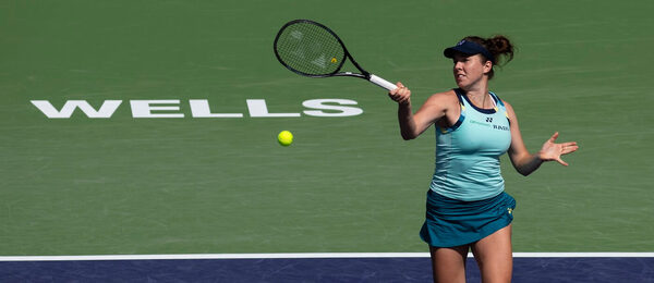 Linda Nosková na turnaji v Indian Wells 2024
