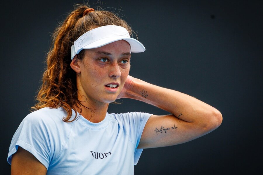 Darja Viďmanová během kvalifikace na Australian Open 2026