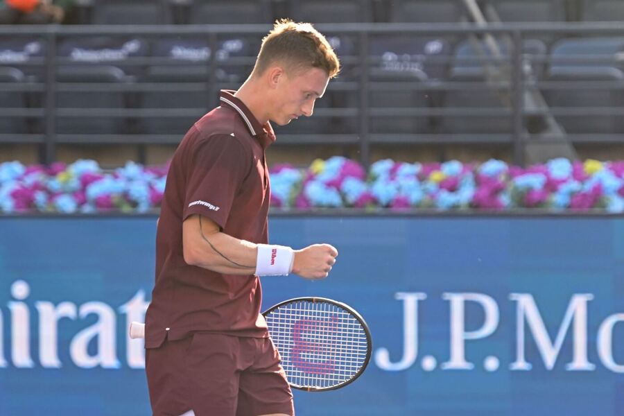 Jiří Lehečka na turnaji v&nbsp;Dubaji 2026