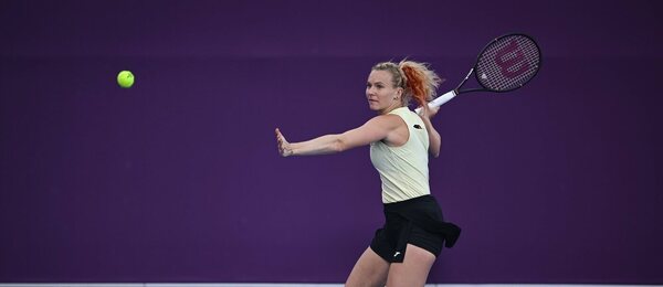 Kateřina Siniaková na turnaji v Kataru 2026