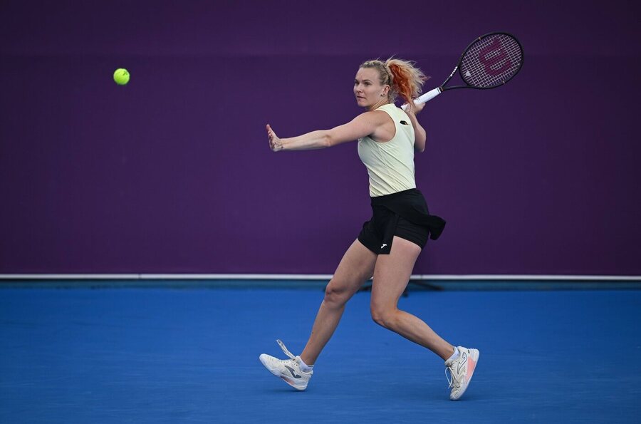 Kateřina Siniaková na turnaji v&nbsp;Kataru 2026