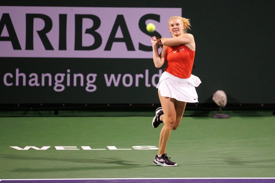 Kateřina Siniaková na turnaji v&nbsp;Indian Wells 2026