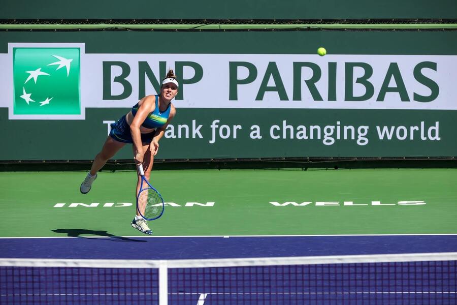 Linda Nosková na turnaji v&nbsp;Indian Wells 2026