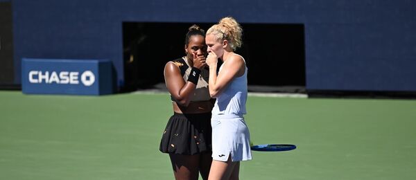 Kateřina Siniaková a Taylor Townsend na US Open 2025
